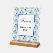 Blue Crocuses Acryl Bord (Hoek)