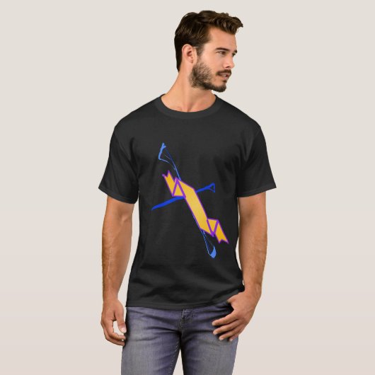Blue Cross en Gold Sash T-shirt (Voorkant volledig)