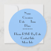 Blue Cross First Heilige Communauteit Uitnodiging (Achterkant)