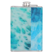 Blue Crush - Abstract Coastal Artwork  Heupfles (Achterkant)