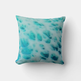 Blue Crush - Abstracte Kustkunst Kussen