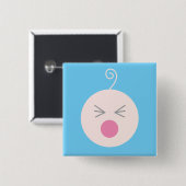 Blue Cry Baby Button (Voorkant /achterkant)