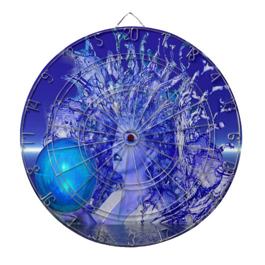Blue Crystal Dartbord (Voorkant)