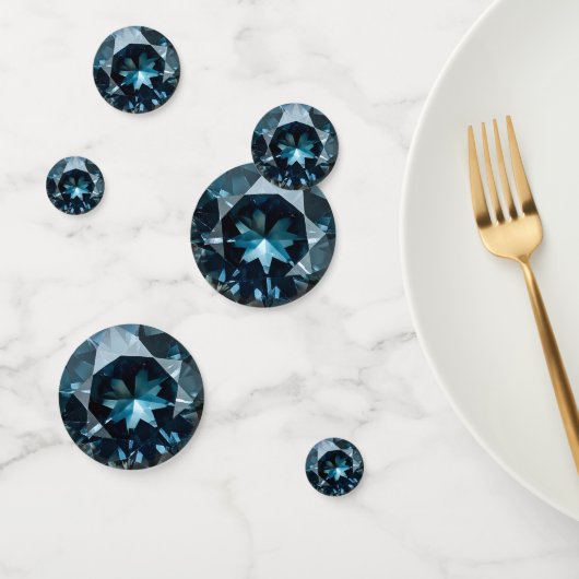 Blue Crystal Pattern Confetti (Groep)