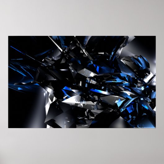 Blue Crystal Poster (Voorkant)