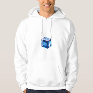 Blue Cube Graphic Hoodie