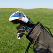Blue Cuckooshrike Waterverf Bird Golfheadcover (Insitu)