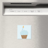 Blue Cupcake Magneet (Insitu (Vaatwasser))