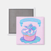 Blue CupCake Scripture aimant (Recto/Verso)
