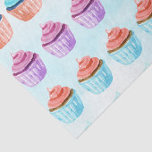 Blue Cupcake Tissuepapier (Detail)