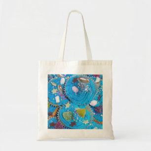 Blue Cupcakes canvas tas