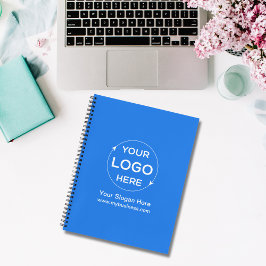 Blue Custom Business Logo Notitieboek