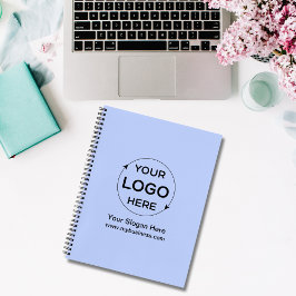 Blue Custom Business Logo Notitieboek