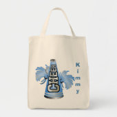 Blue Custom Cheerleader Canvas Canvas tas (Voorkant)