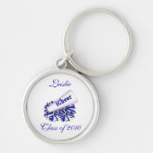 Blue Custom Cheerleader Sleutelhanger (Voorkant)