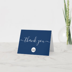 Blue Custom Customer Appreciation Professional Bedankkaart