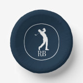 Blue Custom Golf Papieren Kommen (Voorkant)