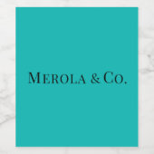 \Blue Custom Wijn Mousserende Wijn Label Wijn Etiket (Enkel label)