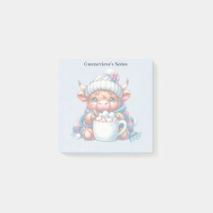 Blue Custom Winter Highland Koe/Bovine Post-it® Notes