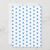 Blue Cute Baby Elephant Baby Shower Invitation (Dos)