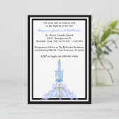Blue CUTE Community/Baptism Invite Kaart (Staand voorkant)