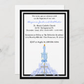Blue CUTE Community/Baptism Invite Kaart (Voorkant / Achterkant)
