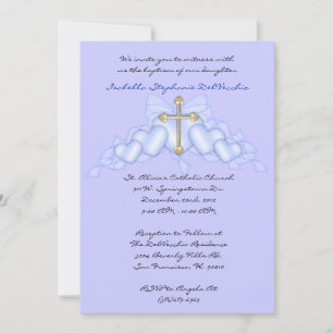 Blue CUTE Community/Baptism Invite Kaart