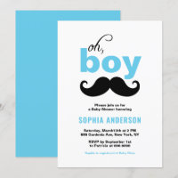 Blue Cute Het is een Baby shower van de Jongen Mus