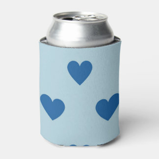 Blue Cute Simple Heart Patroon Blikjeskoeler