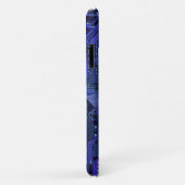 Blue Cyber Circuit Board Tech Art Electronics Case-Mate iPhone Case (Achterkant/rechts)