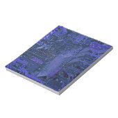 Blue Cyber Circuit Board Tech Art Electronics Notitieblok (Gedraaid)