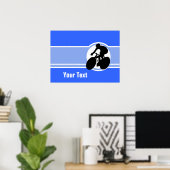 Blue Cycling Poster (Thuiskantoor)