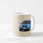 Blue Dacia Sandero 2 x afbeelding - Koffiemok (Voorkant rechts)