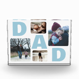 Blue Dad's Fathers Day Familiefotocollage Fotoblokken