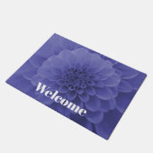 Blue Dahlia Deurmat (Schuin)