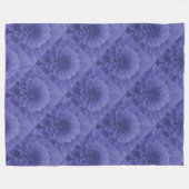 Blue Dahlia Fleece Deken (Voorkant (Horizontaal))