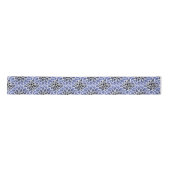 Blue Dahlia Floral Pattern Lint (Voorkant)