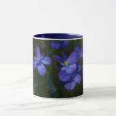 Blue Dainty Flowers Garden Art Mok Cup (Midden)