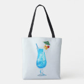 Blue Daiquiri  Pale Blue Tote Bag (Dos)