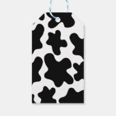Blue Dairy Koe Baby shower Gift Label Cadeaulabel (Achterkant)