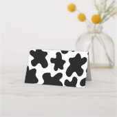 Blue Dairy Koe Boerderij Baby shower Tabel Kaarten (Achterkant)