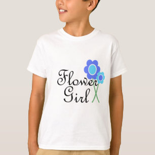 Blue Daisy Bloemenmeisje T-shirt