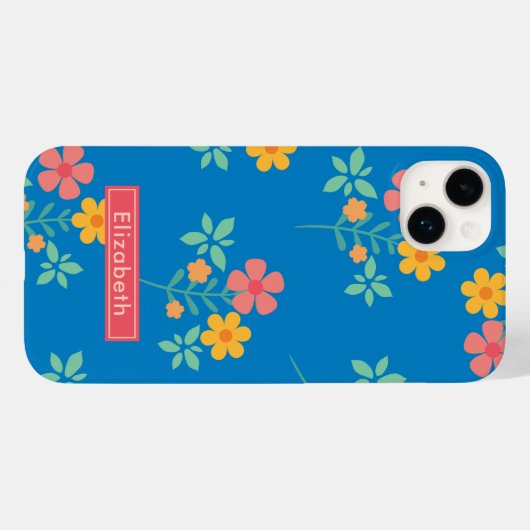 Blue Daisy  Bouquet Case-Mate iPhone Case (Achterkant (horizontaal))
