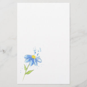 Blue Daisy Briefpapier