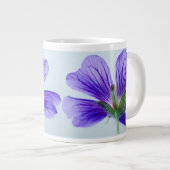 Blue Daisy Cup Jumbo Mok (Voorkant rechts)
