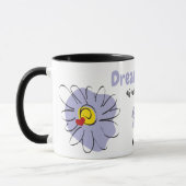 Blue Daisy, Dream Lover, Valentine Gift Mug (Gauche)