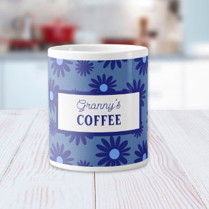 Blue Daisy Extra Grote Beker