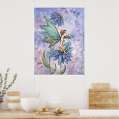 Blue Daisy Fairy Poster by Molly Harrison (Cuisine)