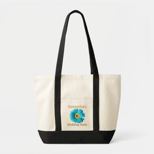 Blue Daisy Flower Tote Bag (Voorkant)