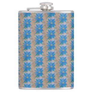 Blue Daisy Heupfles